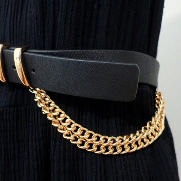 B-Low the Belt Phoenix Chain-Embellished Belt S - Picture 2 of 5